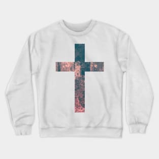 City Easter Cross Design Crewneck Sweatshirt